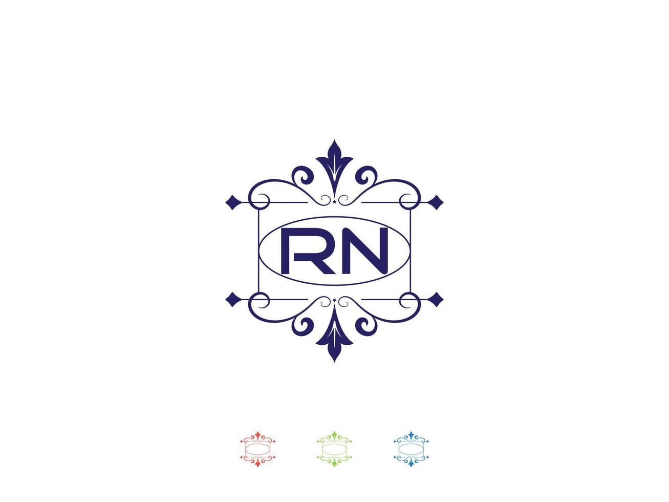 monogram rn lyx logotyp, unik rn logotyp brev design vektor