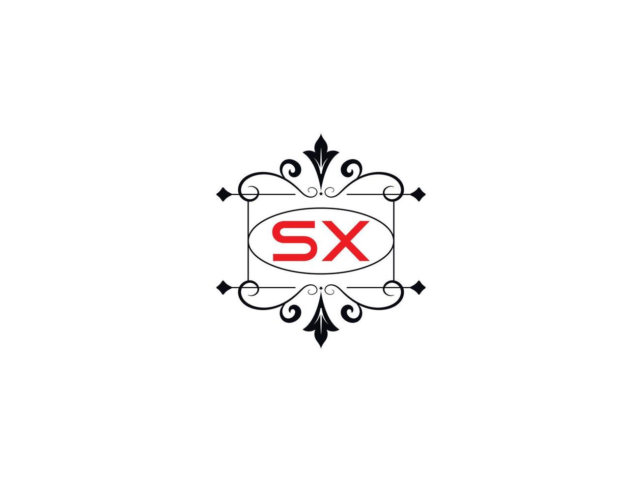 Alphabet sx-Logo-Bild, kreativer sx-Luxus-Buchstabe-Logo-Symbolvektor vektor