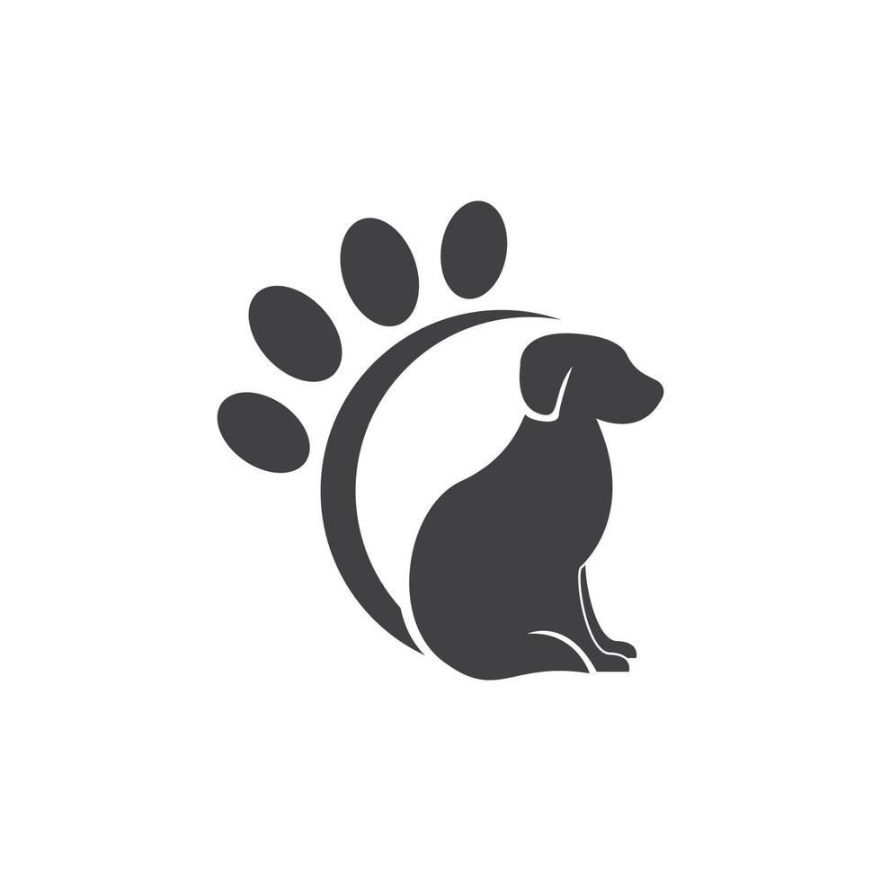 Zoohandlung Silhouette Logo Vektor Illustration
