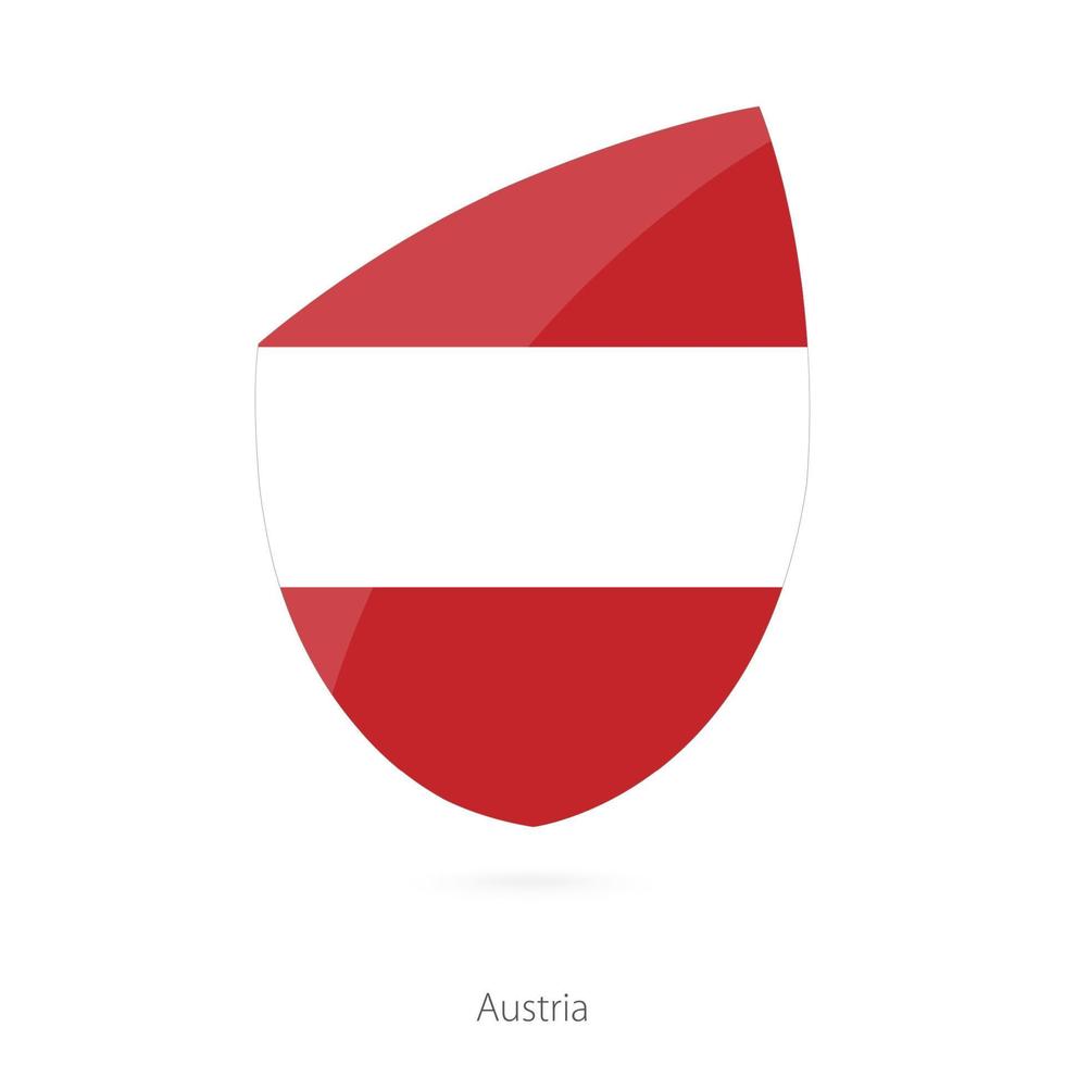 Flagge von Österreich. österreichische Rugby-Flagge. vektor