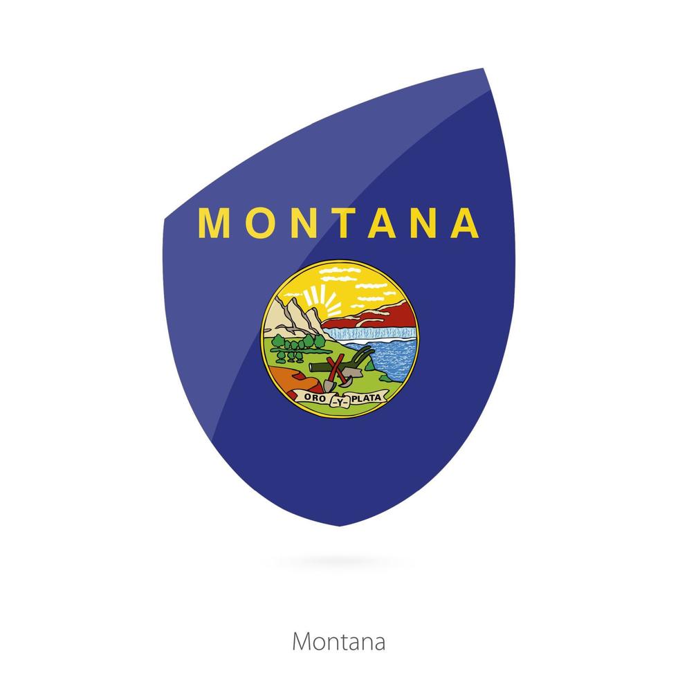 Flagge von Montana. vektor