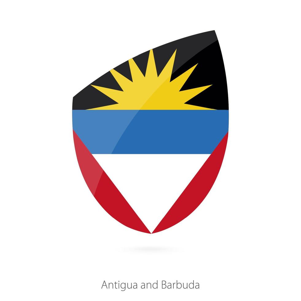 Flagge von Antigua und Barbuda. vektor