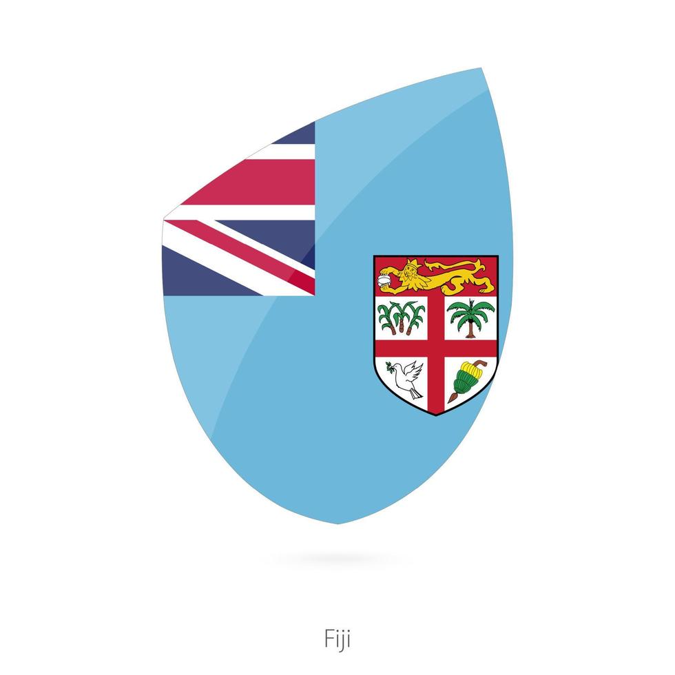 flagga av fiji. vektor