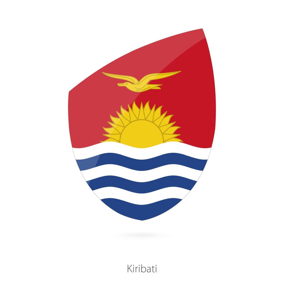 Flagge von Kiribati. vektor