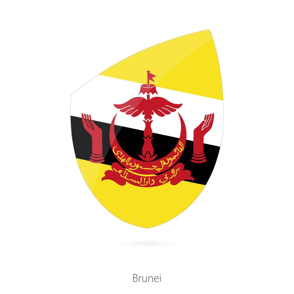 flagga av brunei. vektor