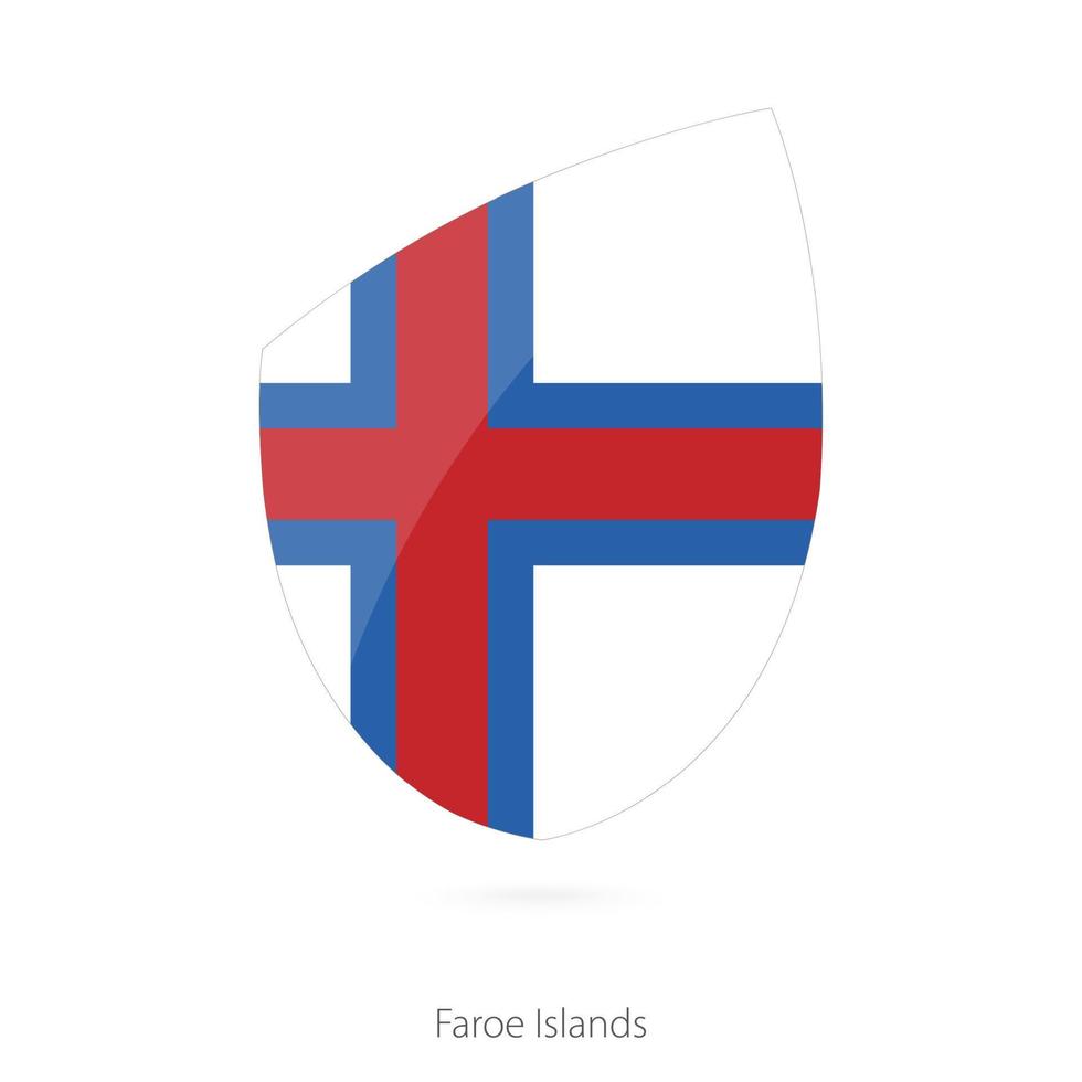 Flagge der Färöer. vektor