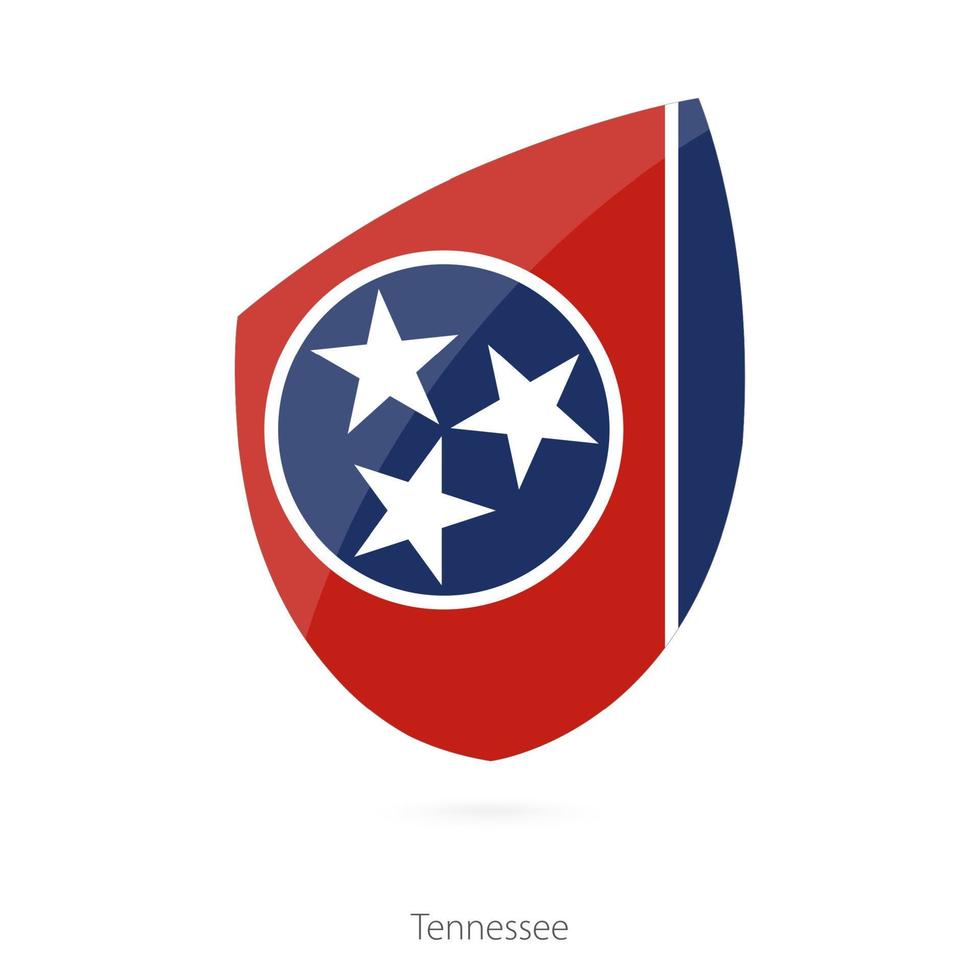 Flagge von Tennessee. vektor