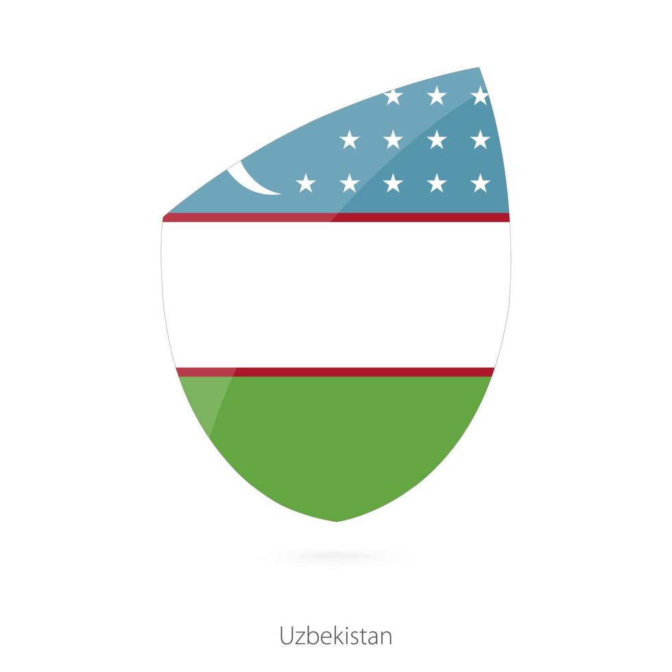 Flagge von Usbekistan. vektor