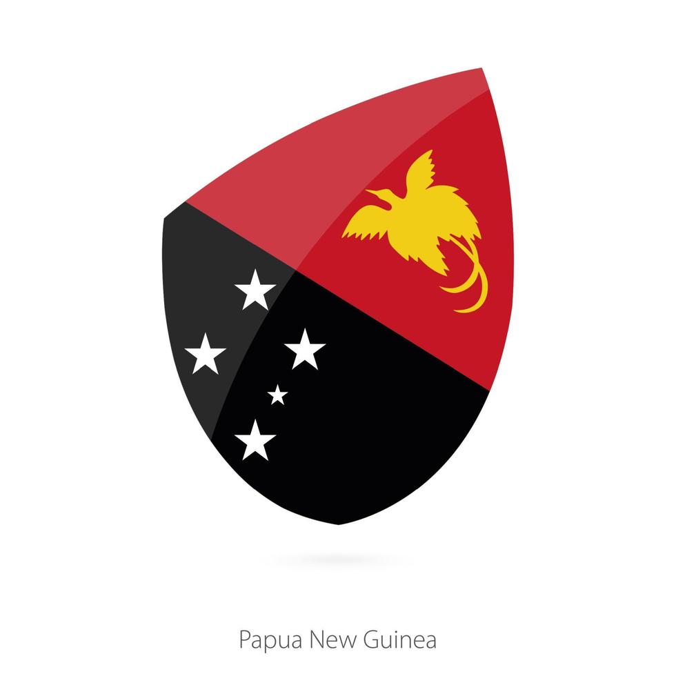 Flagge von Papua-Neuguinea. vektor