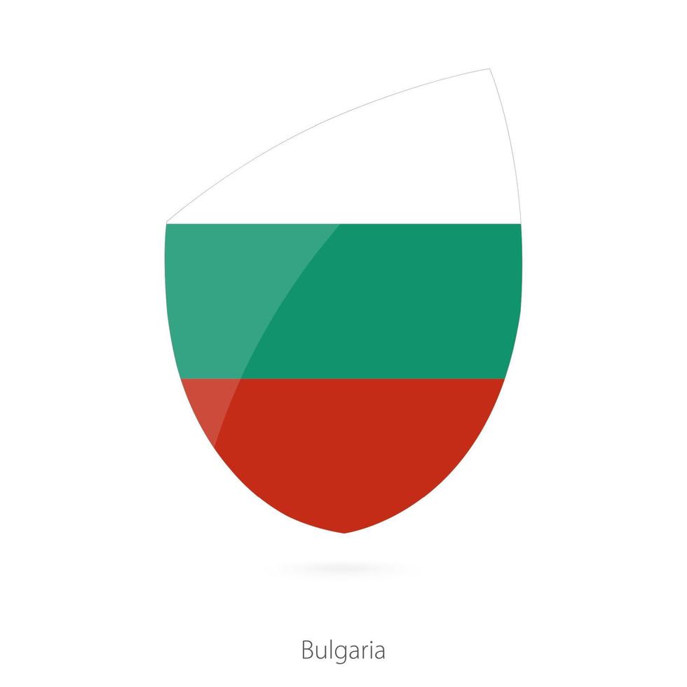 flagga av bulgarien. bulgarian rugby flagga. vektor