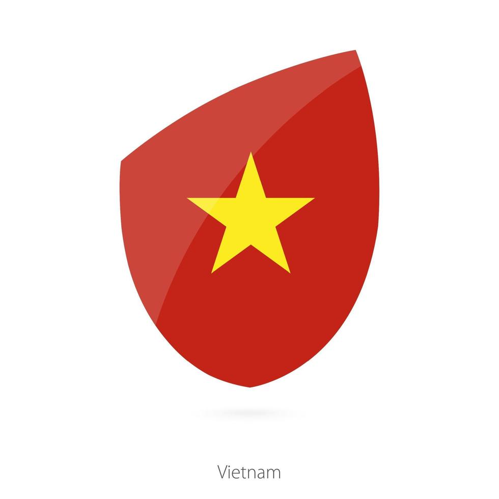 flagga av vietnam. vektor