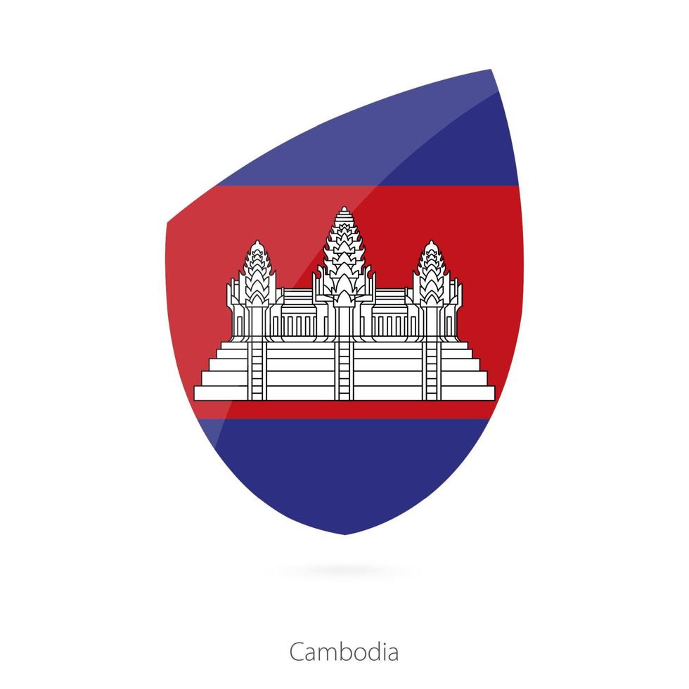 Flagge von Kambodscha. vektor