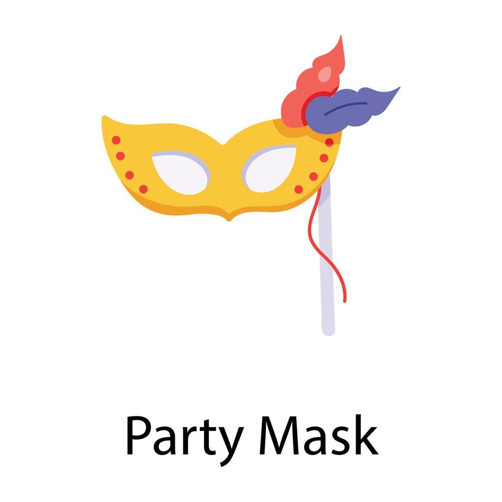 trendige Partymaske vektor