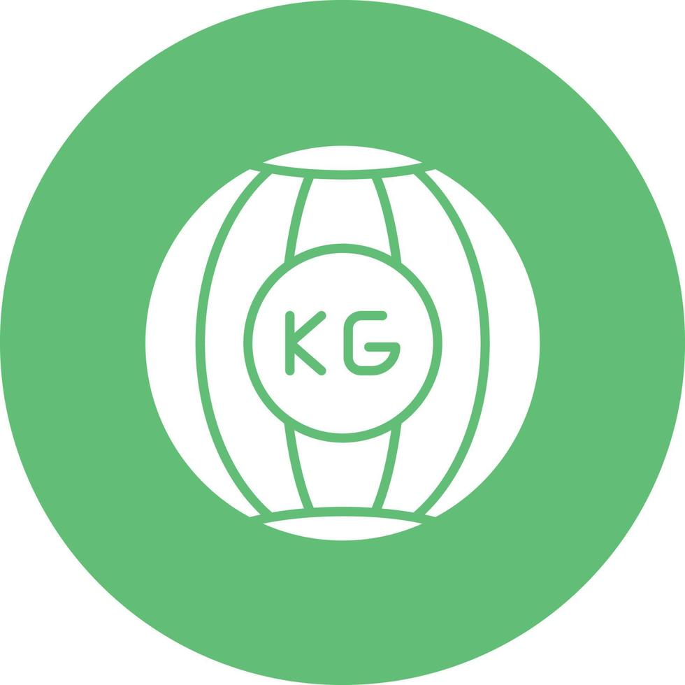 Medizinball Set Glyphe Kreis Hintergrundsymbol vektor