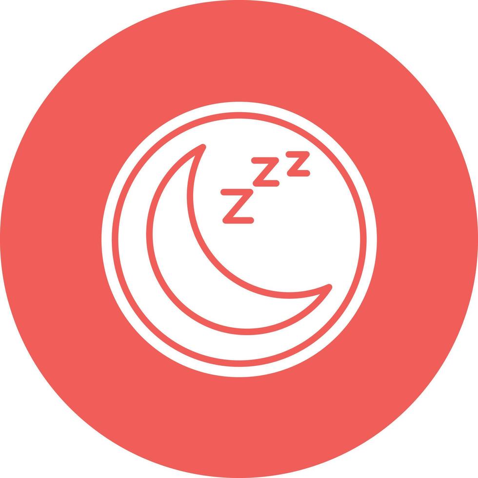 naturlig sömn schema glyf cirkel bakgrund ikon vektor