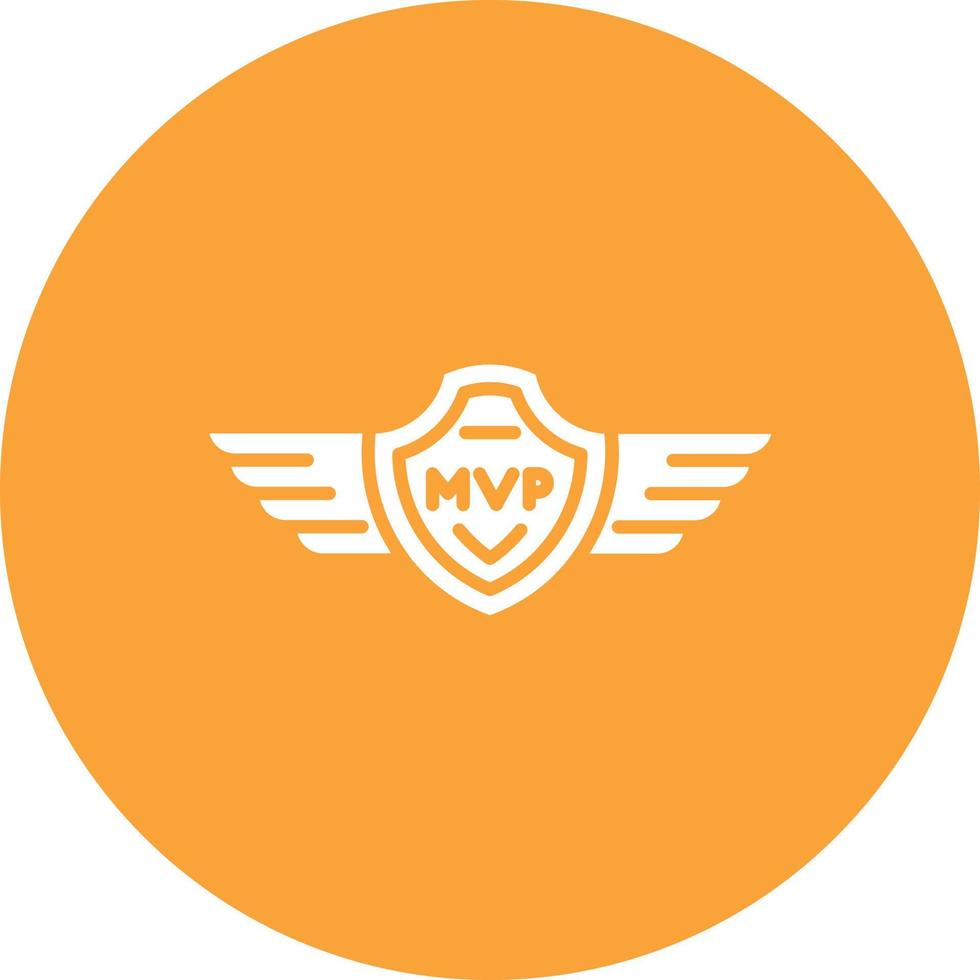 mvp-Glyphe-Kreis-Hintergrundsymbol vektor