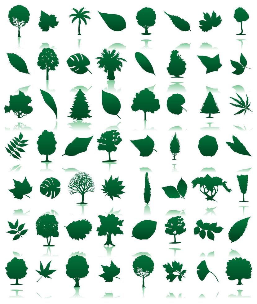 Reihe von Bäumen. Vektor-Illustration vektor