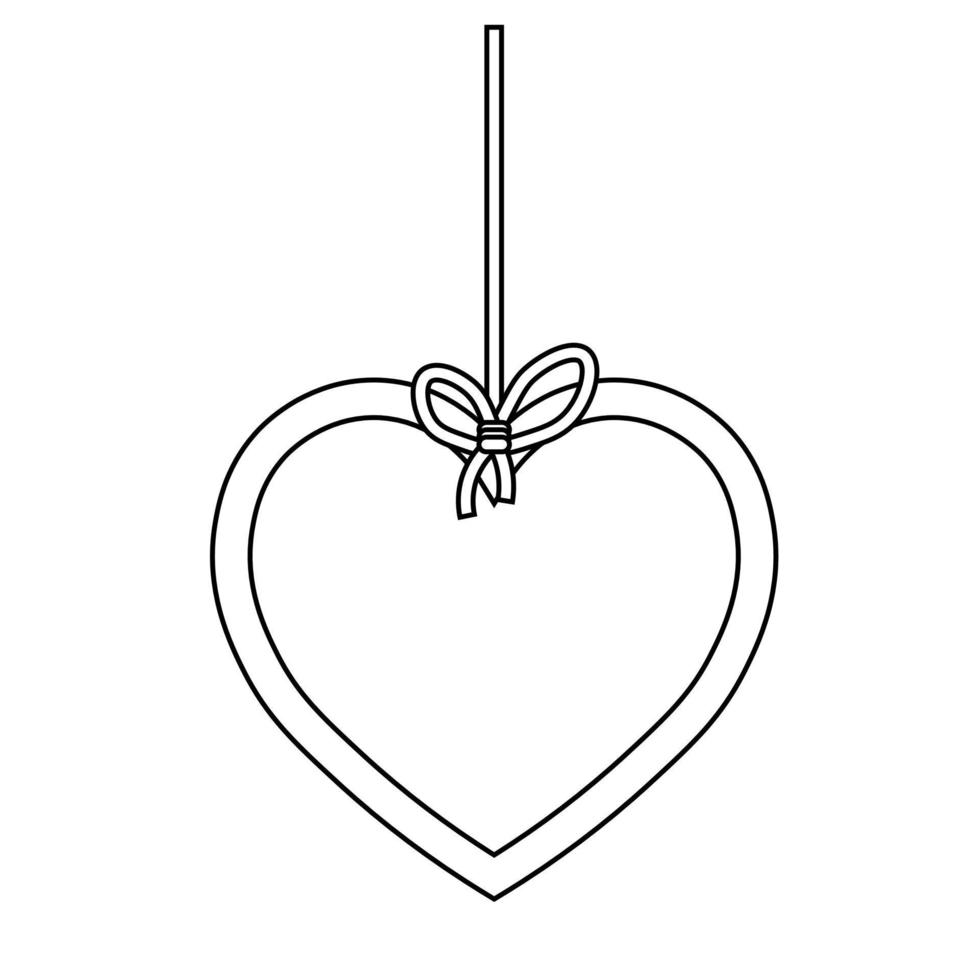 enkel illustration av hjärtikonen för st. alla hjärtans dag vektor
