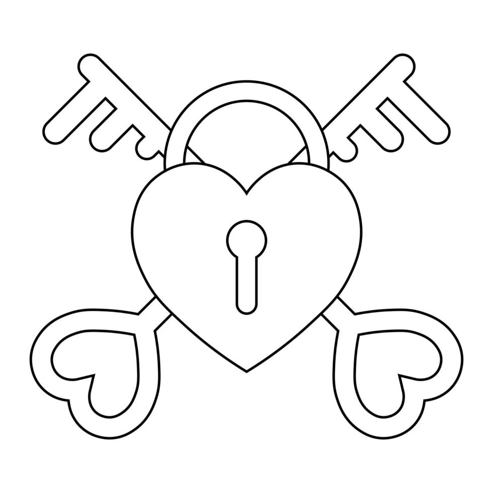 einfache Illustration des Herzsymbols für st. Valentinstag vektor