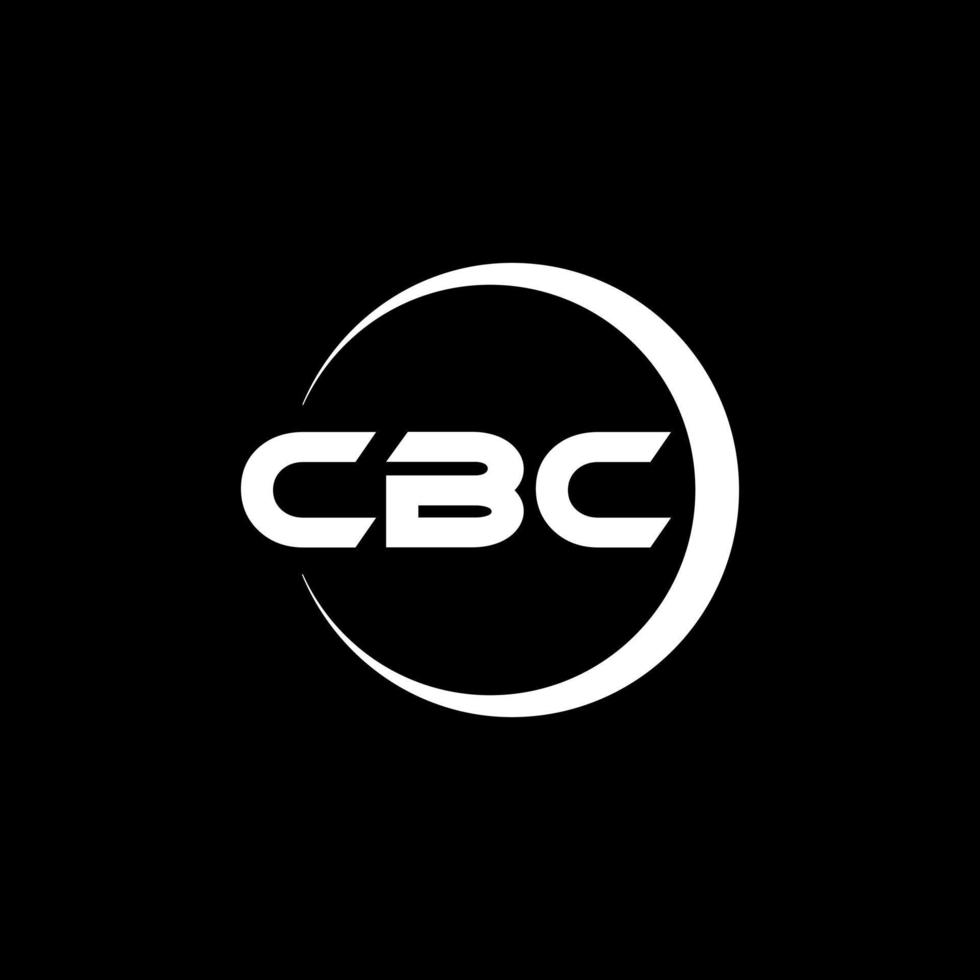 CBC-Brief-Logo-Design in Abbildung. Vektorlogo, Kalligrafie-Designs für Logo, Poster, Einladung usw. vektor