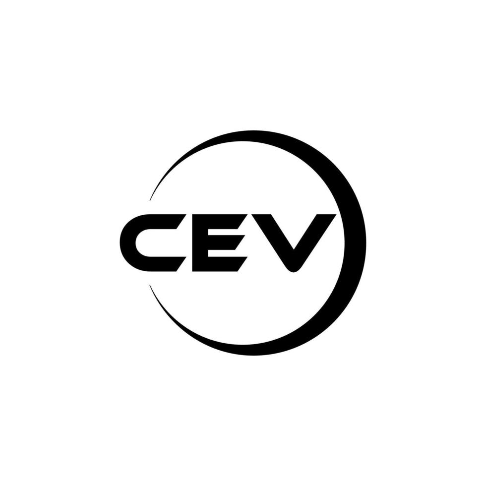 cev brev logotyp design i illustration. vektor logotyp, kalligrafi mönster för logotyp, affisch, inbjudan, etc.