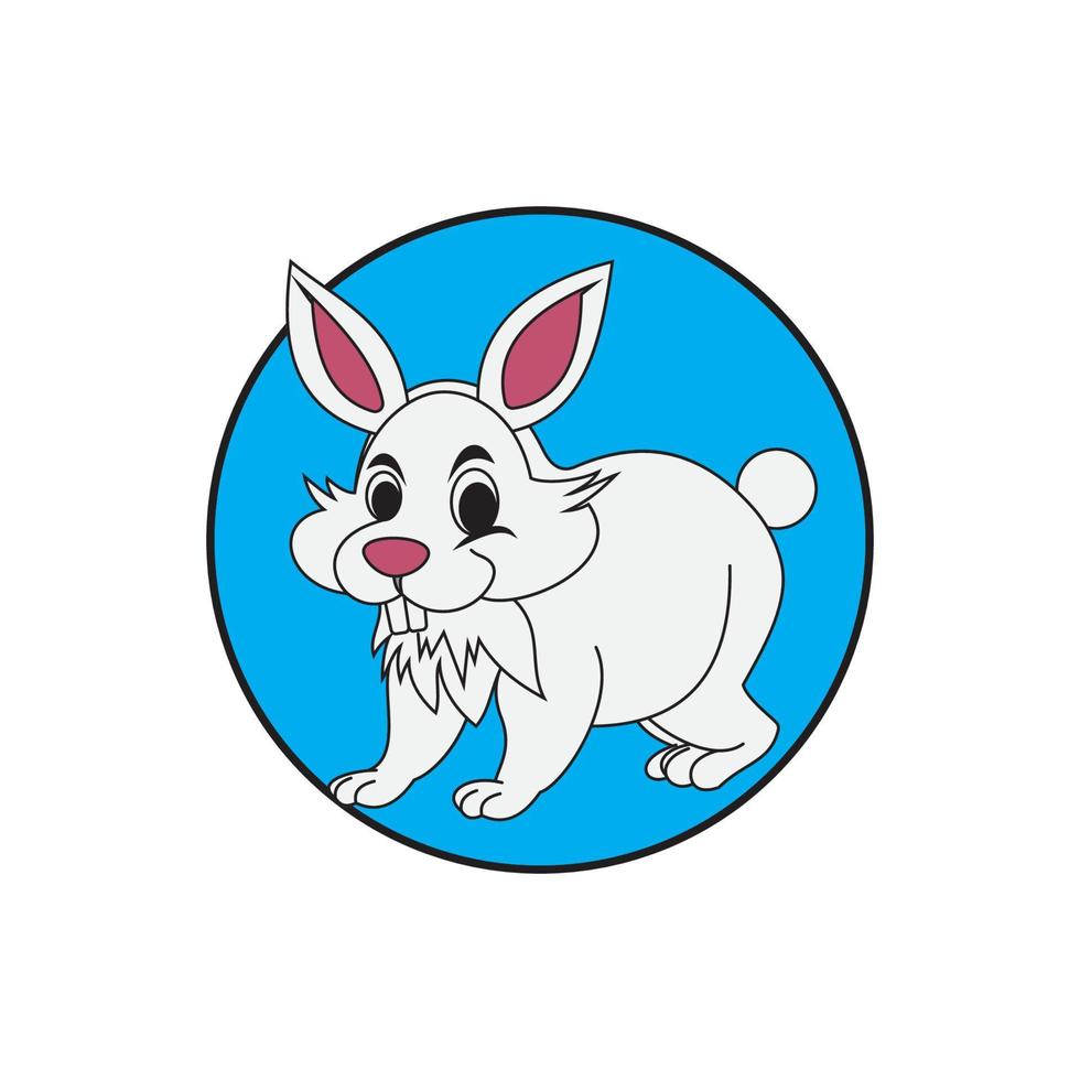 Kaninchen Vektor Icon Illustration Design