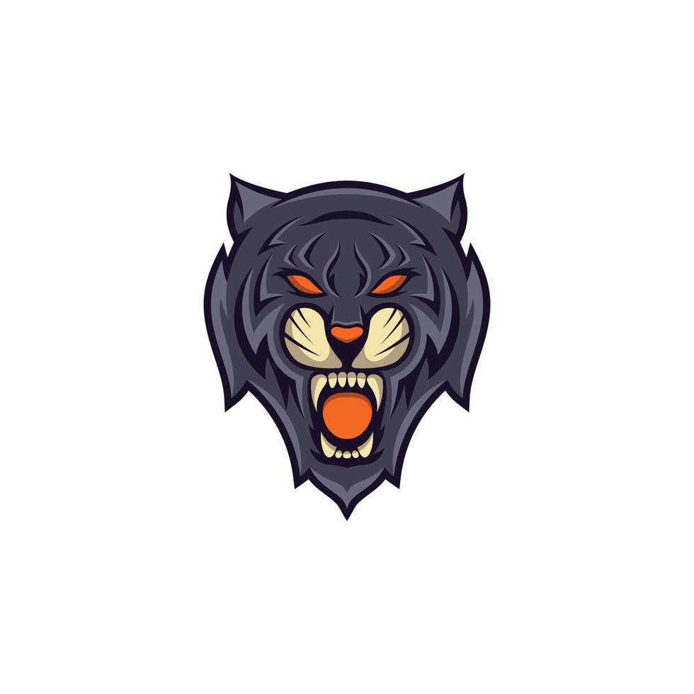 wild tiger e sport maskottchen logo design vektor