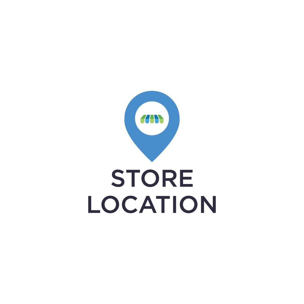 Shop-Point-Logo-Design-Vorlage vektor