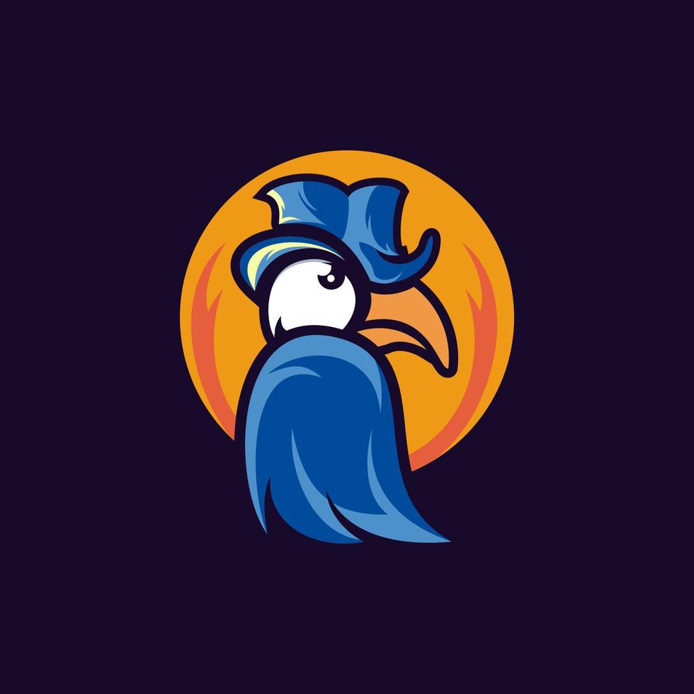 färgrik toucan vektor logotyp illustration