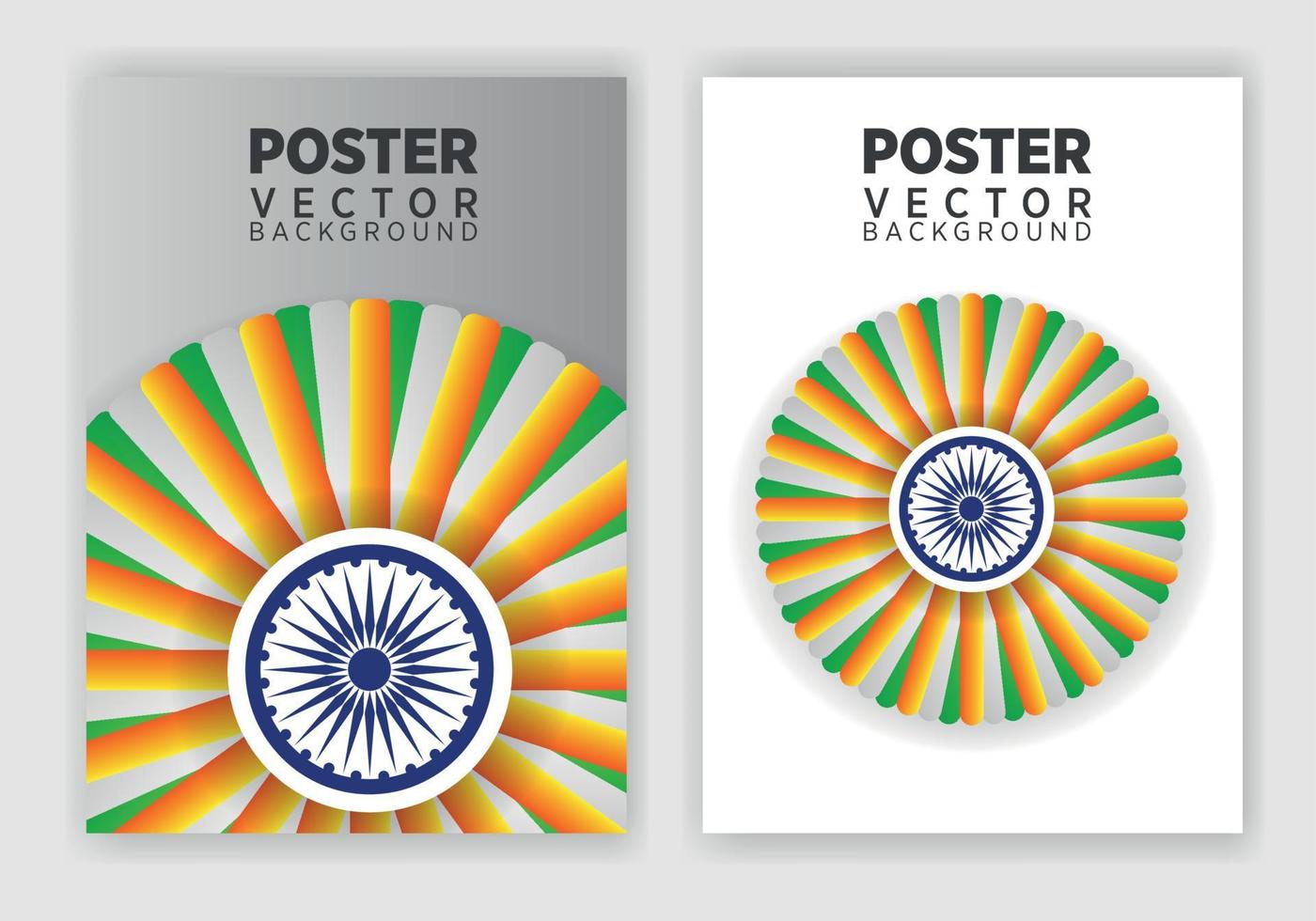 26 th januari indisk republik dag baner mall design med indisk flagga vektor
