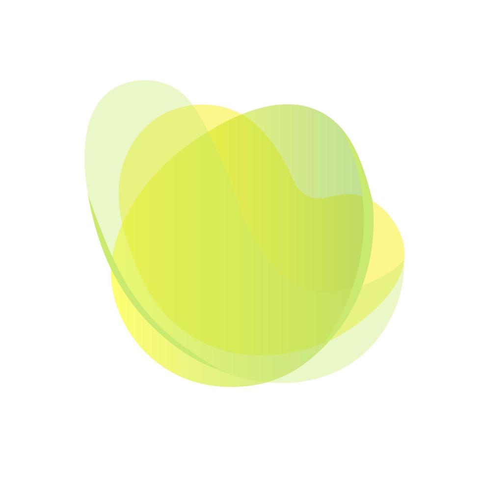 abstraktes modernes Grafikelement in gelber Farbe. dynamische gelbe Form. abstraktes Gradientenbanner mit fließenden flüssigen Formen. Vorlage für Logodesign, Flyer oder Präsentation. Vektor. vektor