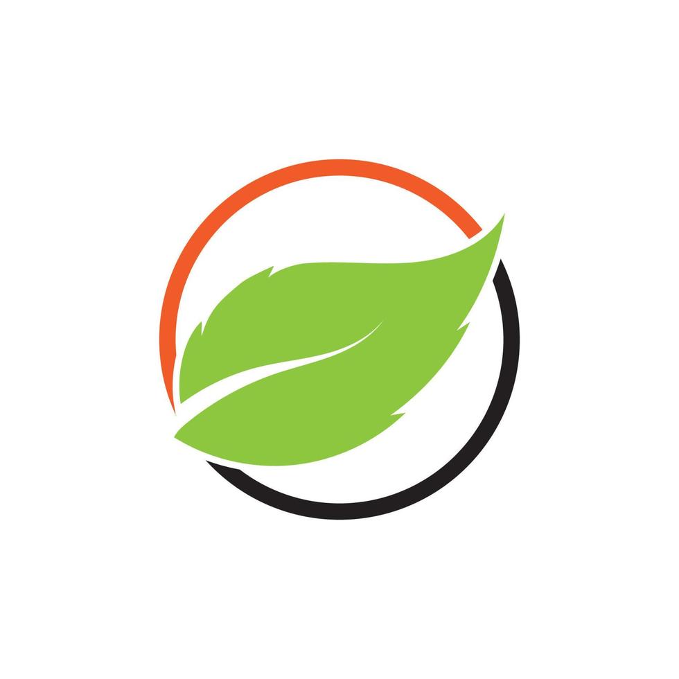 träd blad vektor logotyp design, eco vänlig begrepp