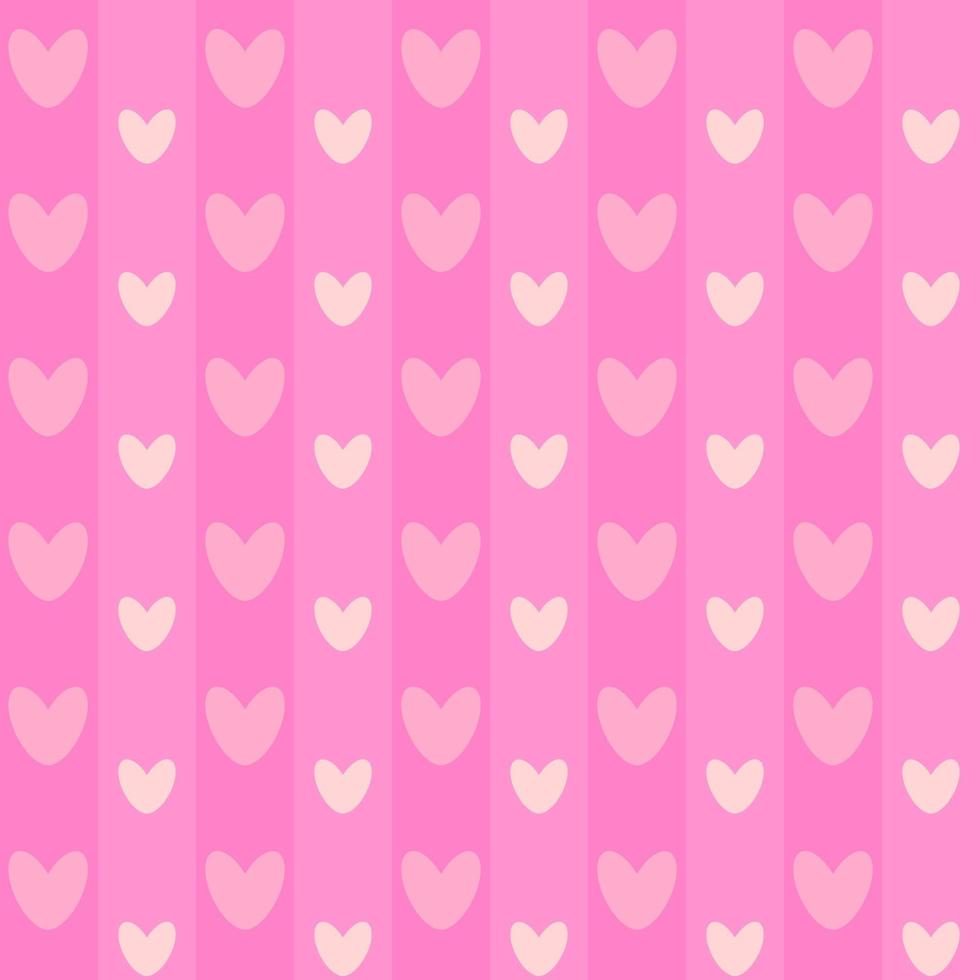 rosa färger toner av hjärtan i lång låda Ränder. abstrakt sömlös rektangel låda mönster. alla hjärtans dag, flicka, bröllop, kärlek, omslag papper begrepp. vektor