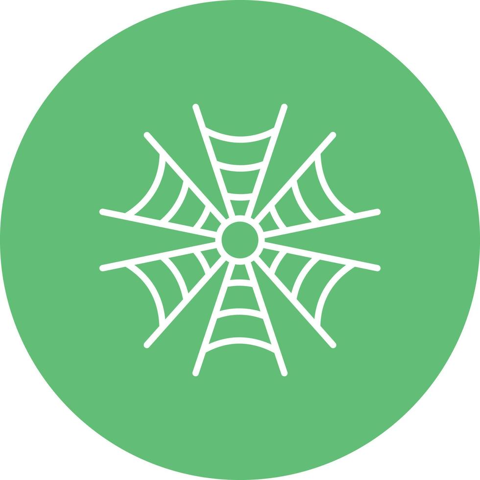 Spinnennetz Linie Kreis Hintergrundsymbol vektor
