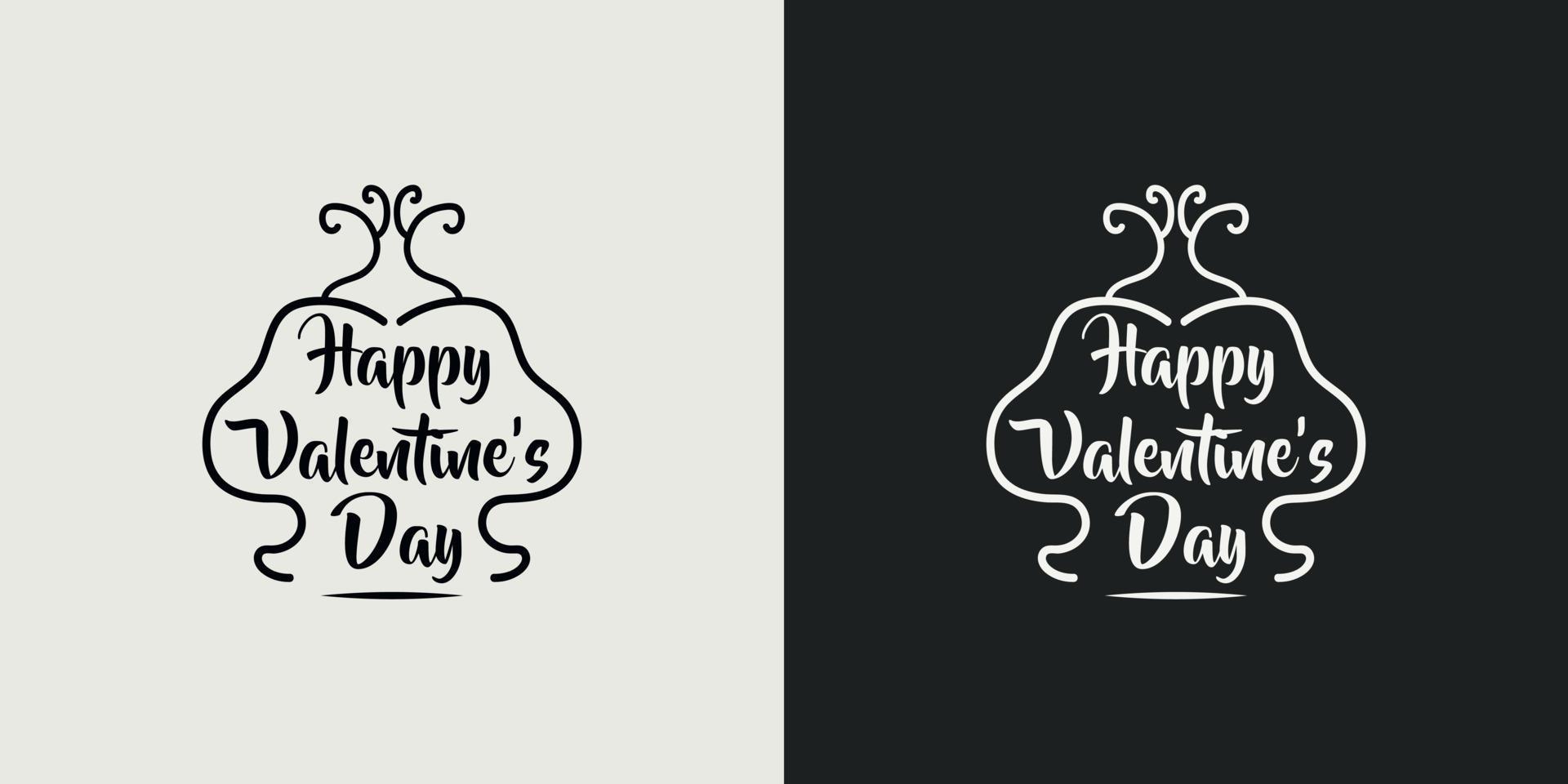 happy valentinstag t-shirt typografie schriftzug design. romantische schriftzug design.valentinstag t-shirt design. illustration für drucke auf t-shirts, taschen und postern, für schneidemaschine. vektor