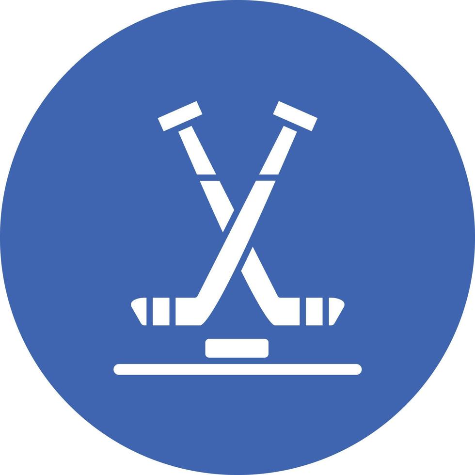 Eishockey Glyphe Kreis Hintergrundsymbol vektor