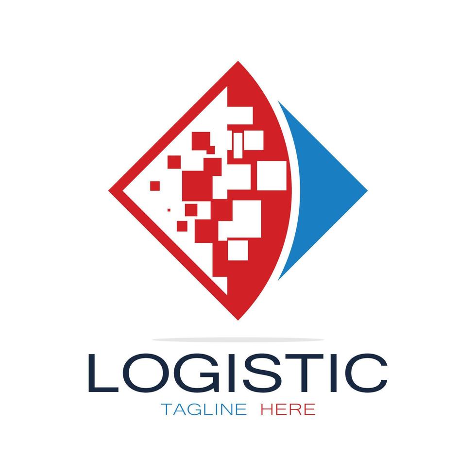 logistik logo symbol illustration vektor design verteilung symbol lieferung von waren wirtschaft finanzen