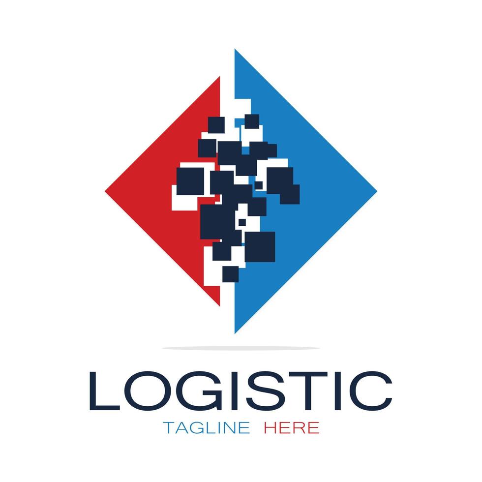 logistik logo symbol illustration vektor design verteilung symbol lieferung von waren wirtschaft finanzen