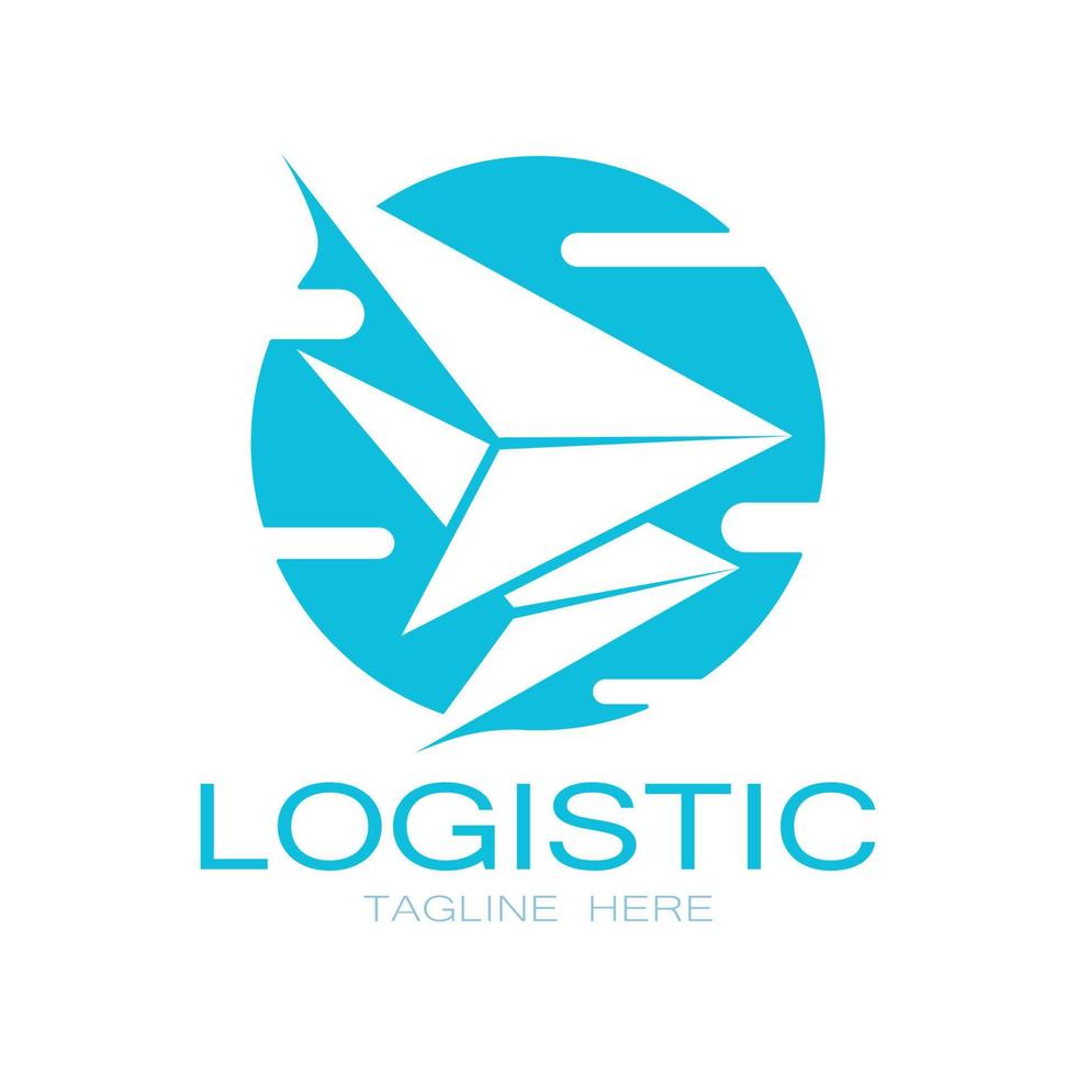 logistik logo symbol illustration vektor design verteilung symbol lieferung von waren wirtschaft finanzen