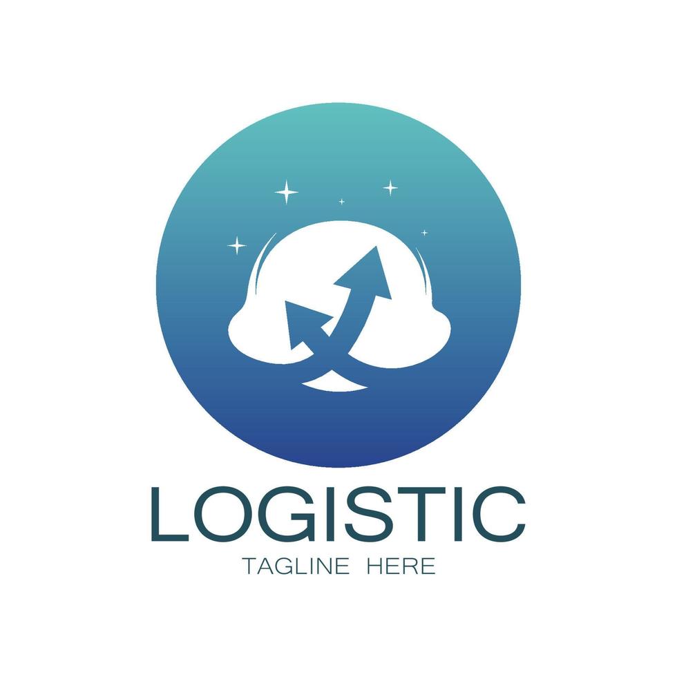 logistik logotyp ikon illustration vektor design distribution symbol leverans av varor ekonomi finansiera