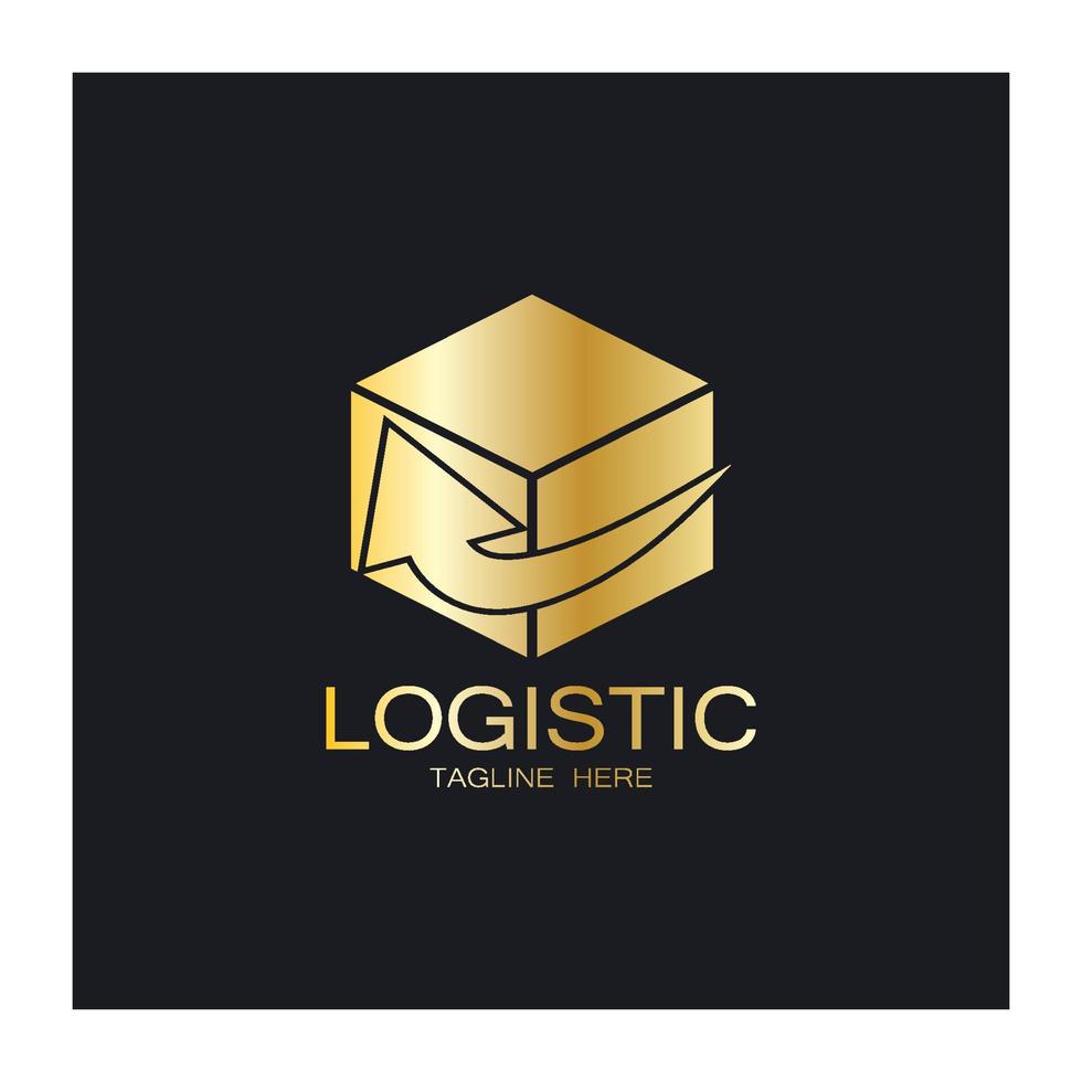 logistik logo symbol illustration vektor design verteilung symbol lieferung von waren wirtschaft finanzen