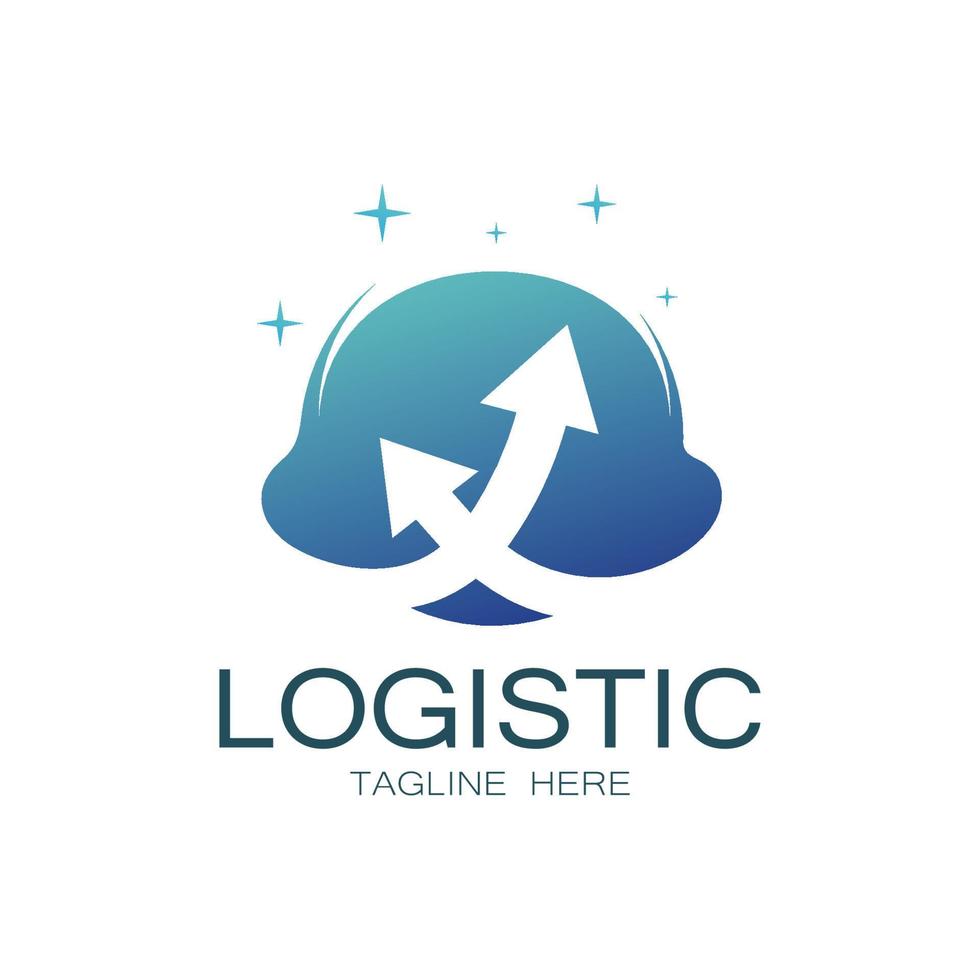 logistik logotyp ikon illustration vektor design distribution symbol leverans av varor ekonomi finansiera