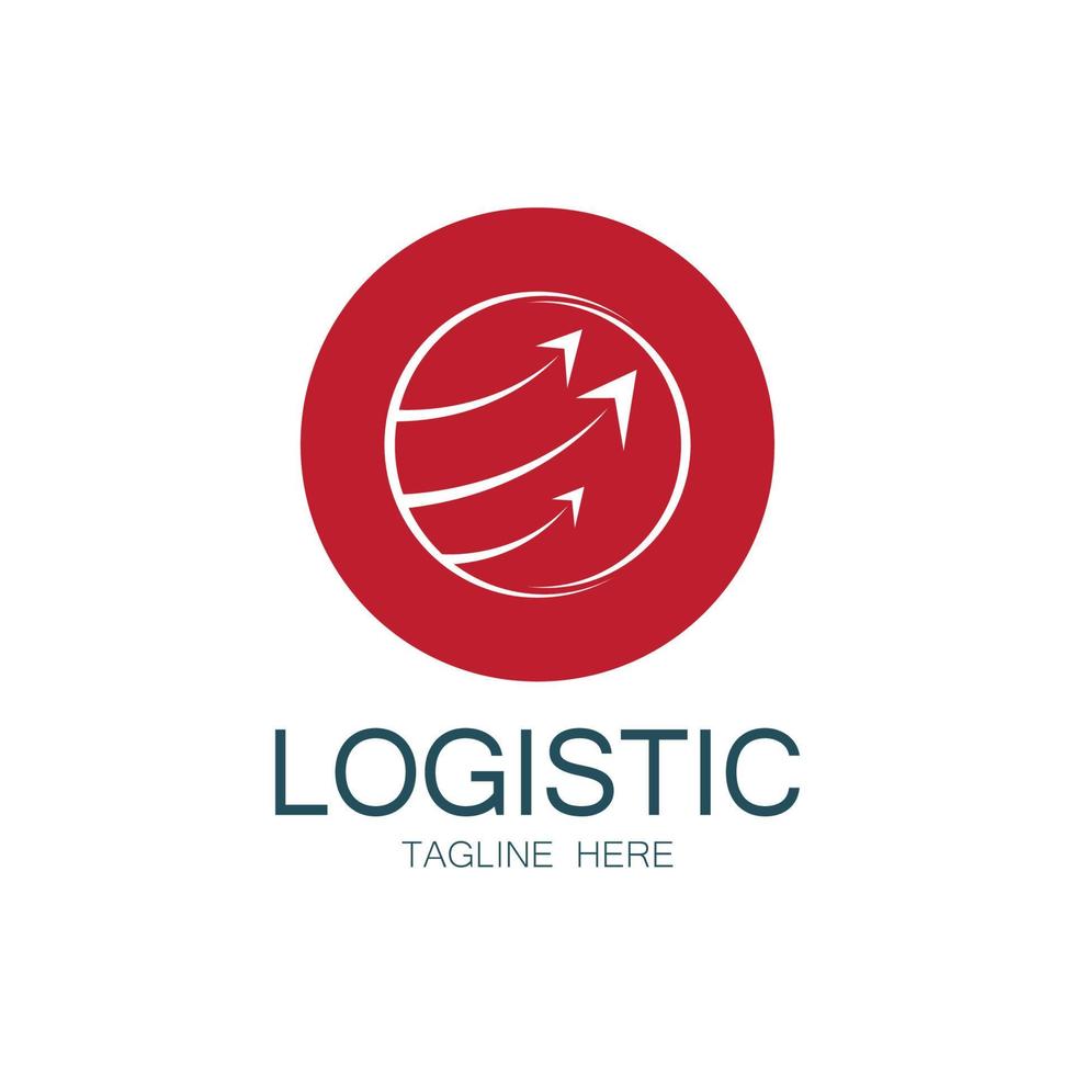 logistik logo symbol illustration vektor design verteilung symbol lieferung von waren wirtschaft finanzen