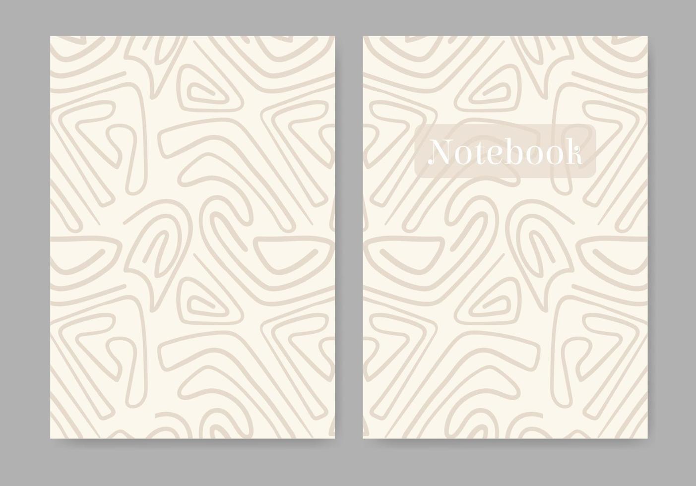 universelle abstrakte pastellfarbene vorlage für notebook-cover. nahtlose Muster, einfach zu skalieren. Vektor-Illustration vektor