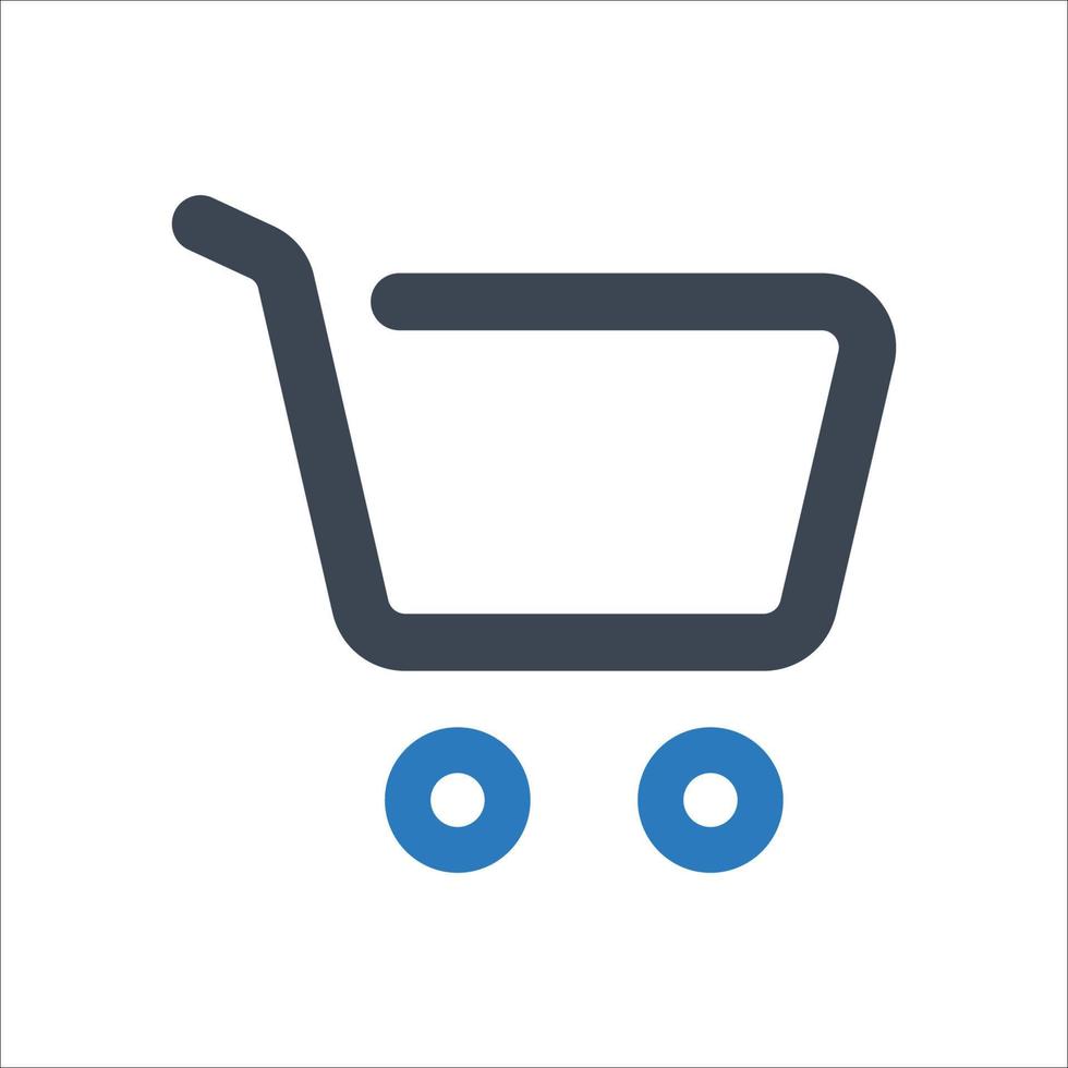 Warenkorb-Symbol - Vektor-Illustration. einkaufen, einkaufswagen, e-commerce, online-shopping, shop, kaufen, e-commerce, geschäft, linie, umriss, symbole . vektor