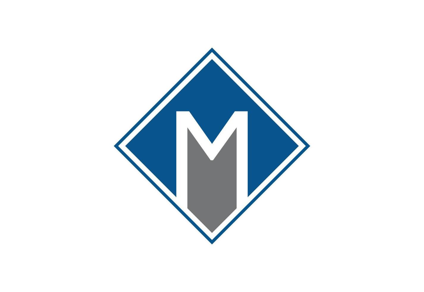 Buchstabe m Logo-Design-Vorlage, Vektorillustration vektor
