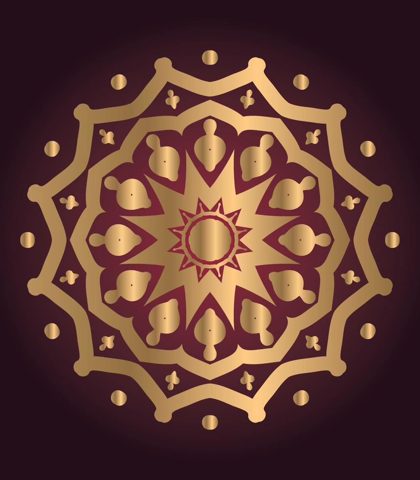 Luxus dekorative Mandala Design Hintergrund vektor