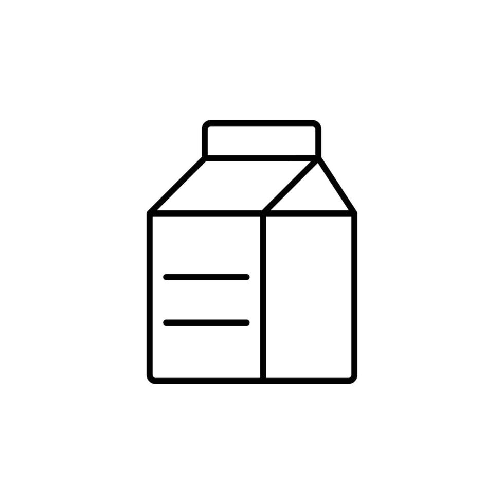 Milch-Symbol. Gliederungssymbol vektor