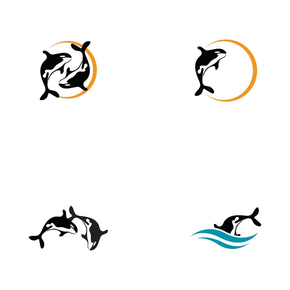 späckhuggare logotyp vektor illustration på trendig design.