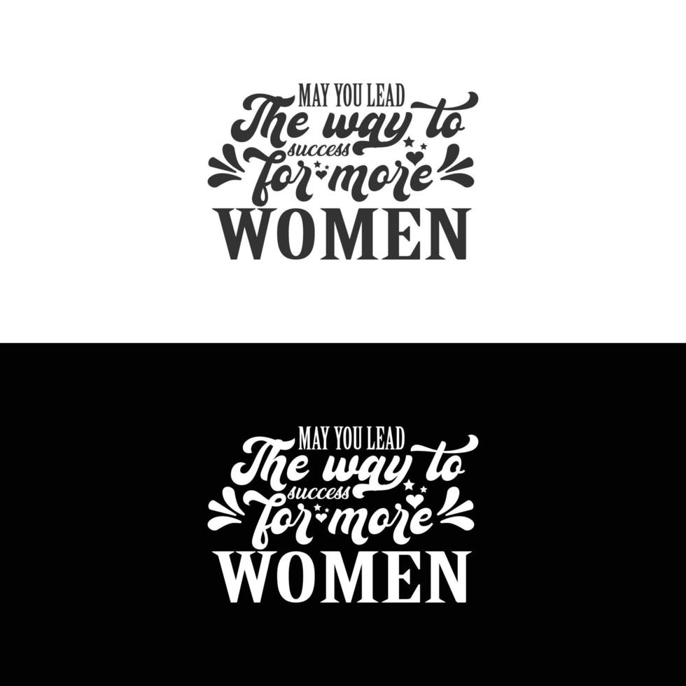 Happy Women's Day T-Shirt Typografie Design Pro vektor